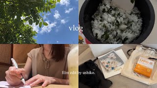 vlog｜早起きして朝活する日々🌿料理,モーニング,プレゼント開封💐
