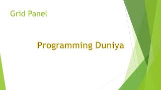 #wpf #wpftutorial #wpflayout | WPF Grid Layout in Hindi: Grid Panel in WPF C#