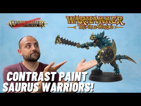 How to Paint the new Saurus Warriors for Age of Sigmar...or Old World!