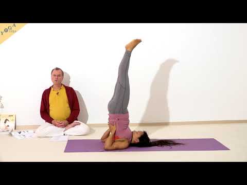 Schulterstand mit Murccha Pranayama - Yoga Asana Lexikon