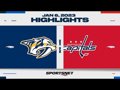 NHL Highlights | Predators vs. Capitals - January 6, 2023