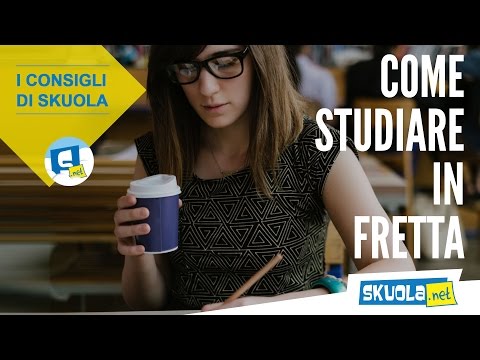 Studiare in fretta