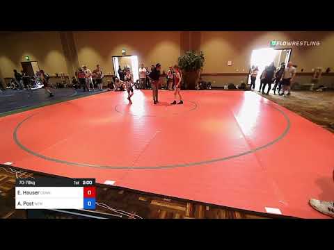 70 Lbs Rr Rnd 3 - Ethan Hauser, Connetquot Youth Wrestling Club, Inc. Vs Austin Post, New York D27