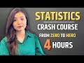 Complete STATISTICS For Data Science Data Analysis Full Crash Course