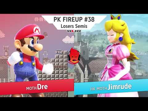 Dre (Mario) vs Jimrude (Peach) - PK Fireup #38 Losers Semi Finals