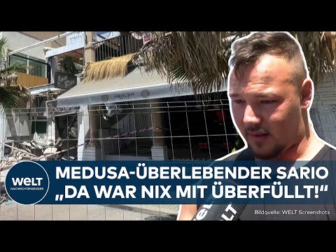 MALLORCA: "Ist zuerst in der Mitte runtergebrochen" – Überlebender beschreibt Einsturz von Beachclub