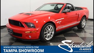 Video Thumbnail for 2007 Ford Mustang Shelby GT500 Convertible