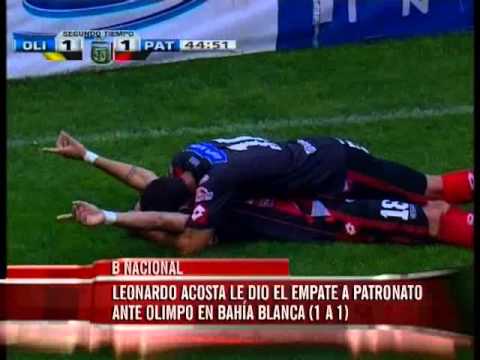 Leonardo Acosta le dio el empate a Patronato ante Olimpo en Bahía Blanca