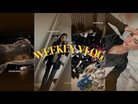 Il Mio Nuovo *VERO* Lavoro | Weekly Vlog Ep.1 | federica