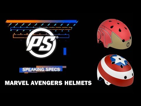 Marvel Iron Man and Captain America helmets - Powerslide Speaking Specs