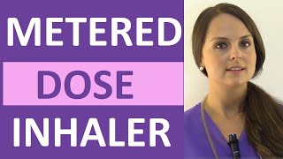 Metered-Dose Inhaler (MDI) Demonstration Without Spacer Nursing  | Ope