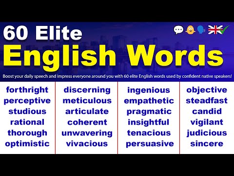 60 Elite English Words for Your Daily Speech!