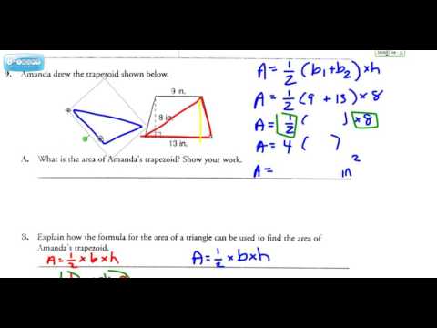 Area of a Trapezoid L25 #9 A and B