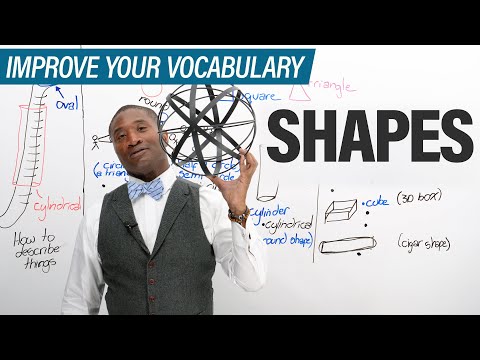 提高你的英語詞彙量。形狀 (Improve Your English Vocabulary: SHAPES)