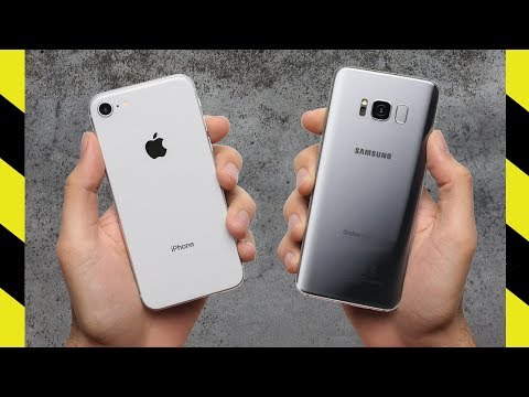 iPhone 8 vs Galaxy S8 Drop Test! Strongest Glass Ever?