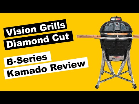 Vision Diamond Cut B-Series Kamado Grill Review | The Barbecue Lab 4K