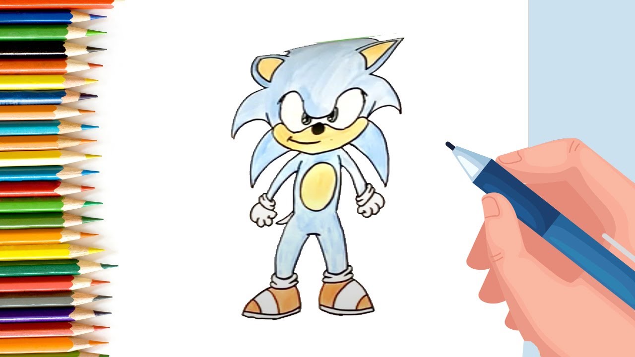 How to draw sonic the hedgehog