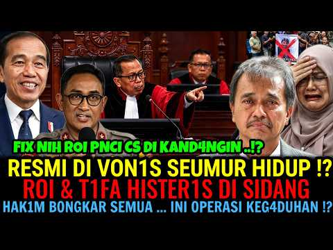 RESMI DI VON1S SEUMUR HIDUP ⁉️ RO1 & T1FA HISTER1S DI SIDANG~HAKIM BONGKAR INI OPERASI KEG4DUHAN...
