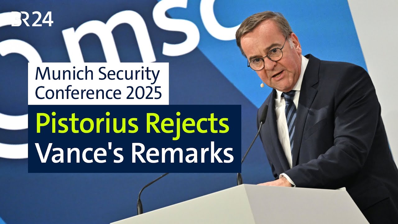 Pistorius counters Vance: Criticism of democracy is not acceptable | BR24