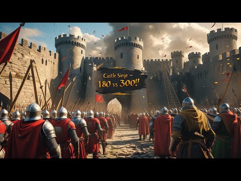 Castle Under Siege! 180 Vlandia vs 300 Battania – Bannerlord Battle
