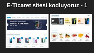 E-Ticaret Web Sitesi Kodlama - Html Css ve JavaScript ile E-Ticaret Sitesi Oluşt