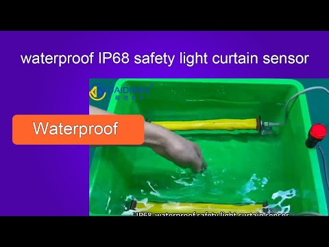 Waterproof Safety Light Curtain for Washdown & Outdoor Machinery (IP65 / IP68 Option)