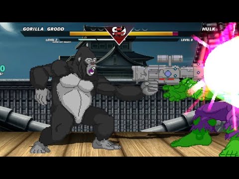 GORILLA GRODD VS HULK- VERY INCREDIBLY EXCITING FIGHT !