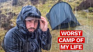 SOLO Mountain Camping in a RAIN STORM | My tent was tested to the LIMIT