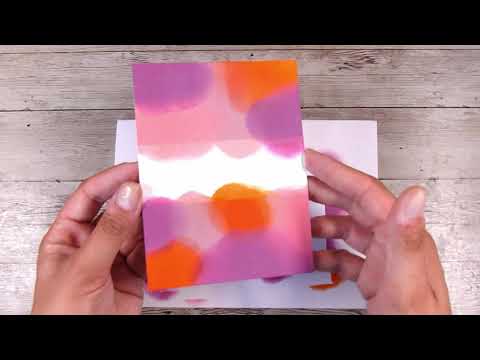 Josephs Coat Technique in Card Making - Emboss Resist