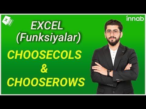 2022 Excel funksiyaları I CHOOSECOLS & CHOOSEROWS I INNAB #excelfunction #excelinlab #newfunction