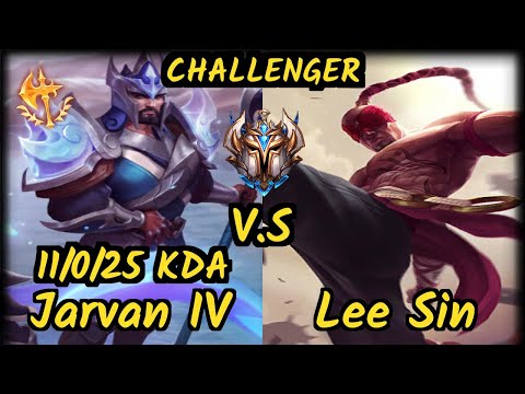 G2 Jankos (JARVAN IV) vs LEE SIN - 11/0/25 KDA JUNGLE CHALLENGER GAMEPLAY - EUW