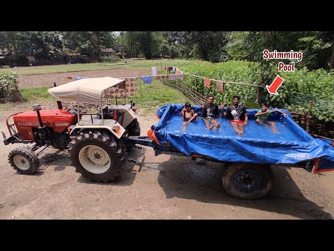 We Made Unique Swimming pool in Tractor Trolley | Rafik tractor wala