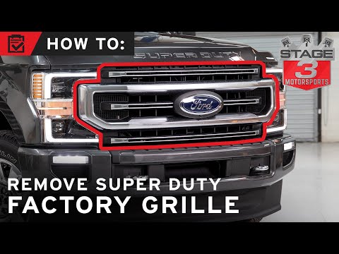 How to Remove Your Factory 2020-2021 Super Duty Grille