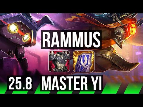 RAMMUS vs MASTER YI (JGL) | KR Challenger | 25.8