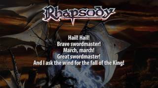 Rhapsody - The March of the Swordmaster (Lyrics)