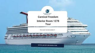 Carnival Freedom Interior room 1278 tour