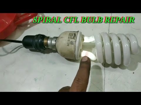 Spiral cfl bulb repair