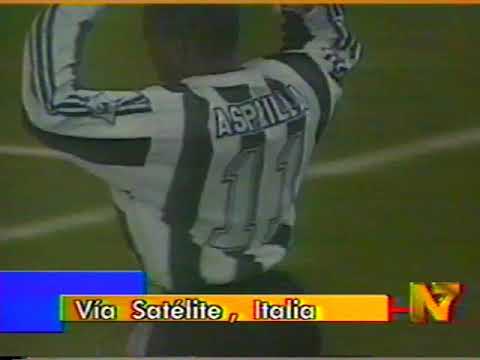 Liverpool (4) vs Newcastle (3). Premier League 1995-1996. Fecha 33. Gol Faustino Asprilla.