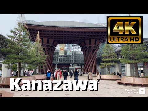 Walking around Kanazawa Japan - 4K HDR