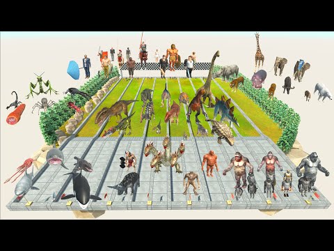 SUPER CHAMPIONS SPEED RACE OF ALL UNITS TEAMS TOURNAMENT - Animal Revolt Battle Simulator