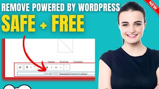 How To Remove WordPress Theme Name From Footer 2024 | Remove powered By Wordpress
