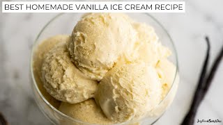 Best Homemade Vanilla Ice Cream Recipe!