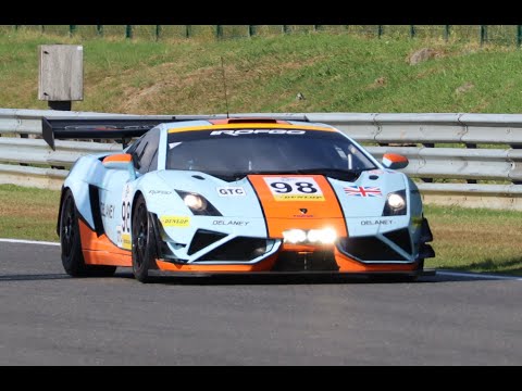 Lamborghini Gallardo GT3 R-EX Reiter Gulf Livery : V10 Sound on Spa & Le Mans Classic ! [HD]