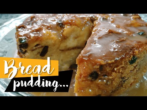Bread Pudding - How to Make Bread-Pudding with Sauce | Cuban Recipe | Pundín o Budín de Pan Cubano