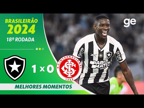 Gols e lances de Botafogo x Internacional