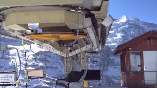 preview picture of video 'Sesselbahn Wixi-Lauberhorn, Wengen, 2. April 2012'