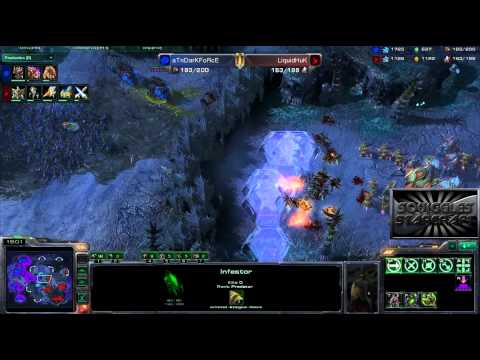 HuK vs DarkForce PvZ Starcraft 2