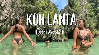 We Explored A HIDDEN BEACH in a CAVE | Koh Lanta, Thailand.