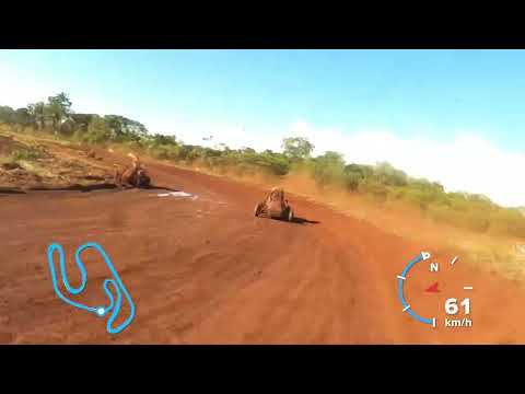 1ª Etapa kart Cross Maracaju abril/22, 2ª bateria (Grid invertido) P26 último. Onboard Bruno Flores