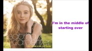 Sabrina Carpenter - The Middle of Starting Over (lyrics)